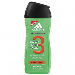 Adidas 3IN1 Active Start Shower Gel Shampoo 400ml
